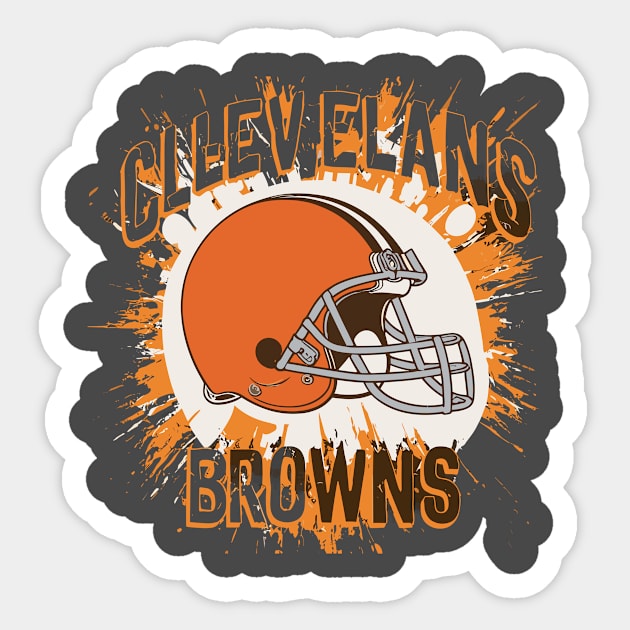 Cleveland Browns T-shirt NFL team Sticker by Nizar clothing store 